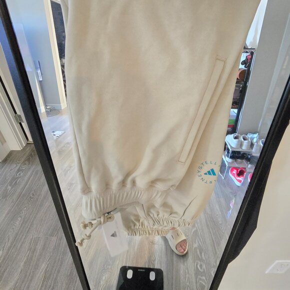 Brand New adidas by Stella McCartney Regular Sweatpants Beige IK9128 XXS/XS NEW - Picture 16 of 16